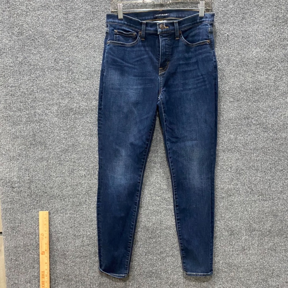 Lucky Brand Jeans Ava Mid Rise Skinny Womens 30x29 Blue Stretch